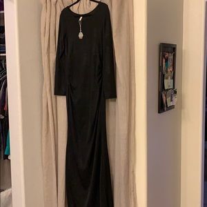 Pink Blush Long Maternity Gown